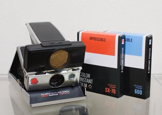 POLAROID SX-70 LAND CAMERA SONAR AutoFocus （SX-70⇔600切換え電子改造カメラ）フィルム2本付！ -  フォトスタジオ ヨシオカ 写真屋