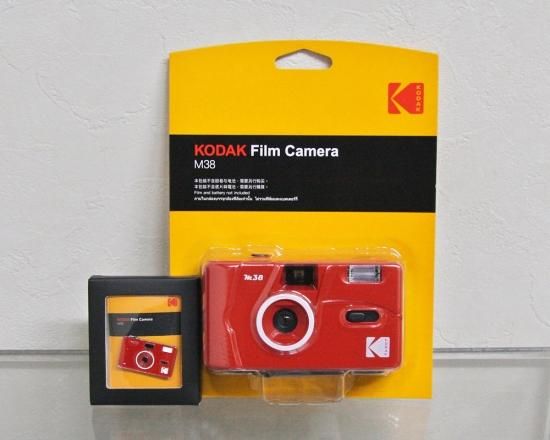 新品　Kodak コダックフィルムカメラM38 レッド　フィルム付き 楽天市場】Kodak コダック M38 フィルムカメラ ハーフサイズ