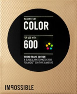 <img class='new_mark_img1' src='https://img.shop-pro.jp/img/new/icons47.gif' style='border:none;display:inline;margin:0px;padding:0px;width:auto;' />IMPOSSIBLE COLOR FILM FOR 600 ROUND GOLD FRAME