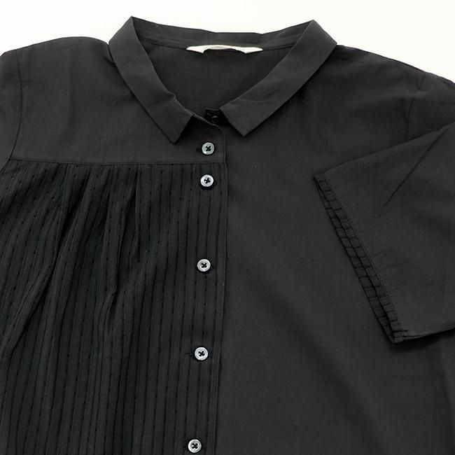 アップルハウス ハイトシャツ 半袖 羽織 アシンメトリ ハイトシャツ - APPLE HOUSE onlinestore - 婦人服アップル