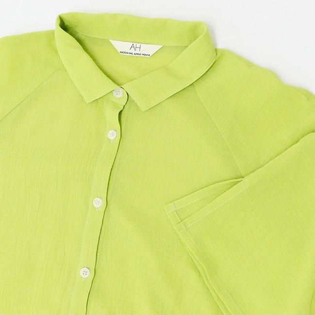 アップルハウス ブリルシャツ 五分袖 前あき ブリルシャツ - APPLE HOUSE onlinestore - 婦人服アップル