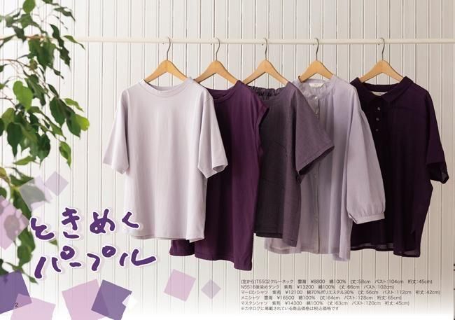◎アップルハウス T5502クルーネック 半袖 Tシャツ カットソー T5502クルーネック - APPLE HOUSE onlinestore - 婦人服アップル