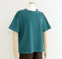 【美品】AHアップルハウス〈あぶち〉手染めダブルガーゼワイドシャツジャケット水色 美品】AHアップルハウス〈あぶち〉手染めダブルガーゼワイド