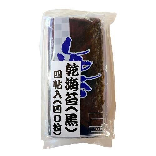 市松乾海苔（黒）4帖入 - 万代島鮮魚センター 新潟中央水産市場株式会社