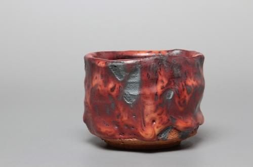 山田 和 「 炎舞志野ぐい呑 」 酒器 盃 - レトロ ＆アート空間 「 古