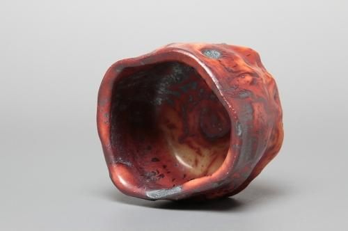 山田 和 「 炎舞志野ぐい呑 」 酒器 盃 - レトロ ＆アート空間 「 古