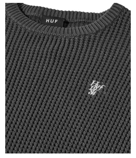 HUF FILMORE WAFFLE KNIT SWEATER - saboclothing kobe onlinestore