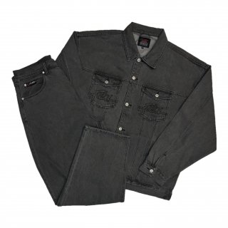 FUBU DENIM SET UP [BLACK