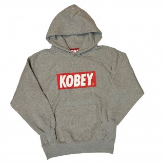 KOBEY RED BOX HOODIE / GRAY