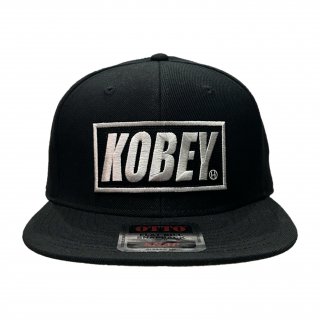 KOBEY CLASSICS LOGO BOX SNAPBACK / BLACK x WHITE BOX