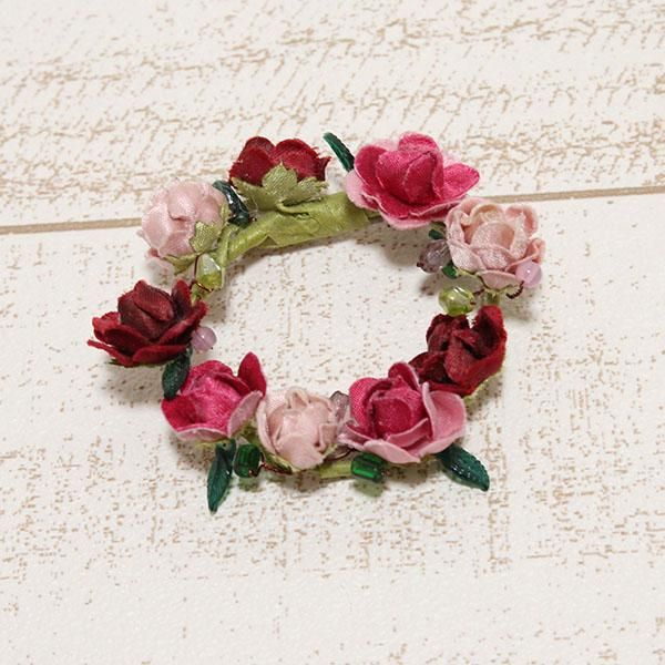 薔薇リースコサージュ 薔薇リースコサージュ