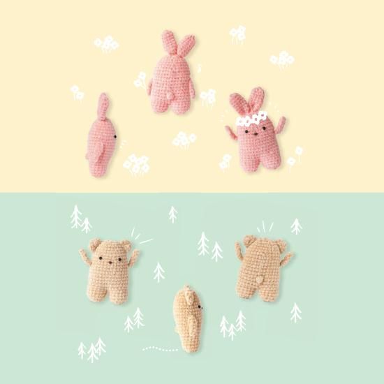ちいさいけど難しくないミニぐるみ- 編み物キットオンライン ちいさいけど難しくないミニぐるみ- 編み物キットオンライン