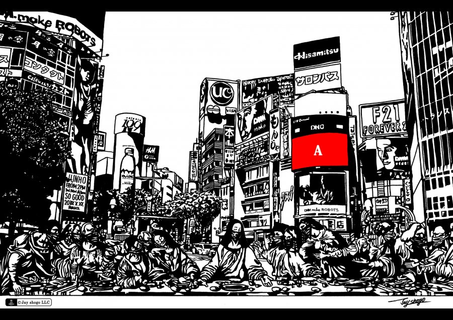 A2 size Shibuya Art! A2サイズの渋谷アート！