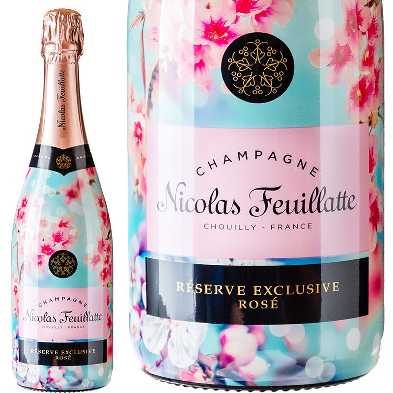 Champagne Nicolas Feuillatte Rose Reserve Exclusive Sakura Sleeve