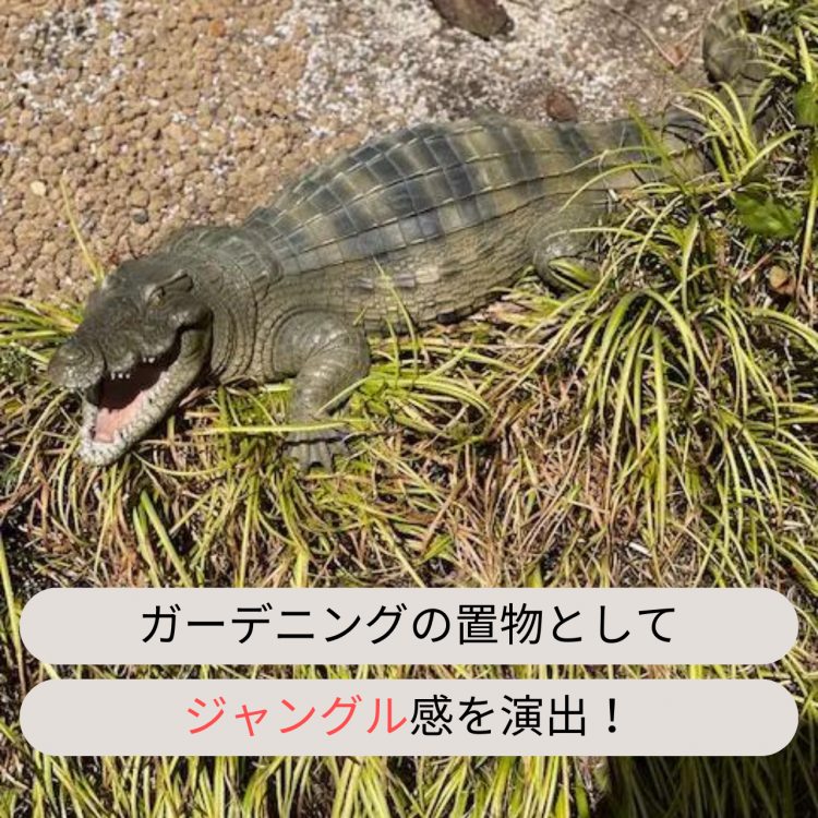 ワニ 置物 ガーデニング 79cm メラミン樹脂製 クロコダイル ワニ 置物 ガーデニング 79cm メラミン樹脂製 クロコダイル