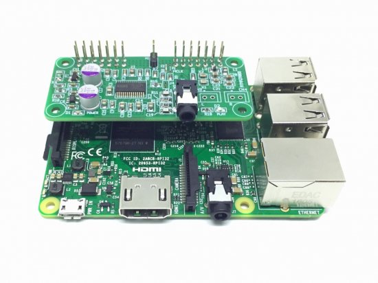 マスタークロック出力コネクタを実装したRaspberry Pi Zero サイズ DAC 基板