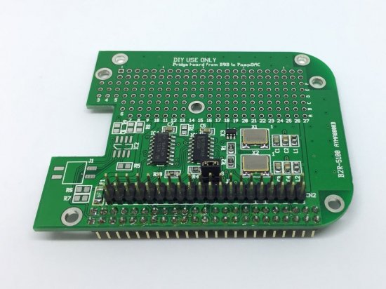 BBB ブリッジ基板 ～BeagleBone の外部クロックを生成し RaspiDAC と接続する～