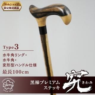 特別限定生産品 - 黒柿 - 昭和7年創業 国産ステッキのトップ