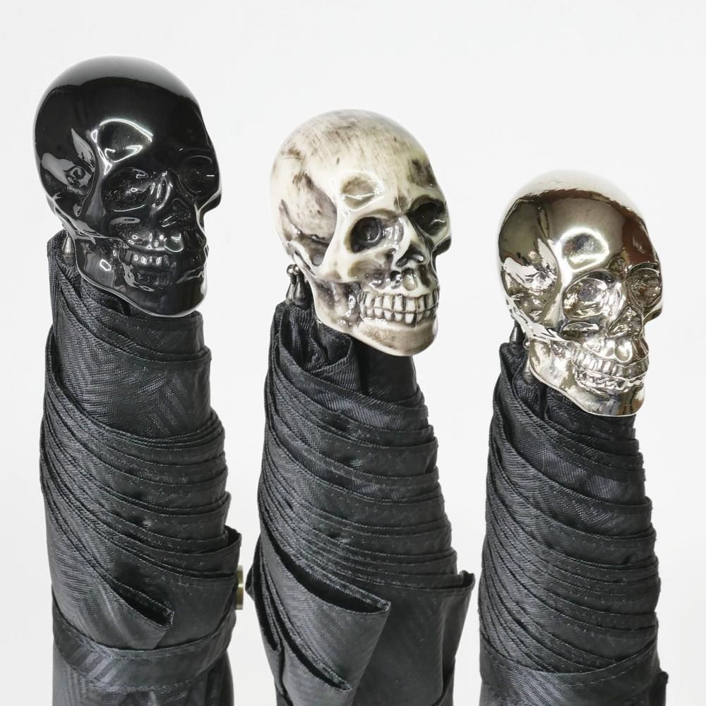 キョウさま　Alexander MacQeen スカル折りたたみ傘 Alexander McQueen スカルハンドル 折りたたみ傘
