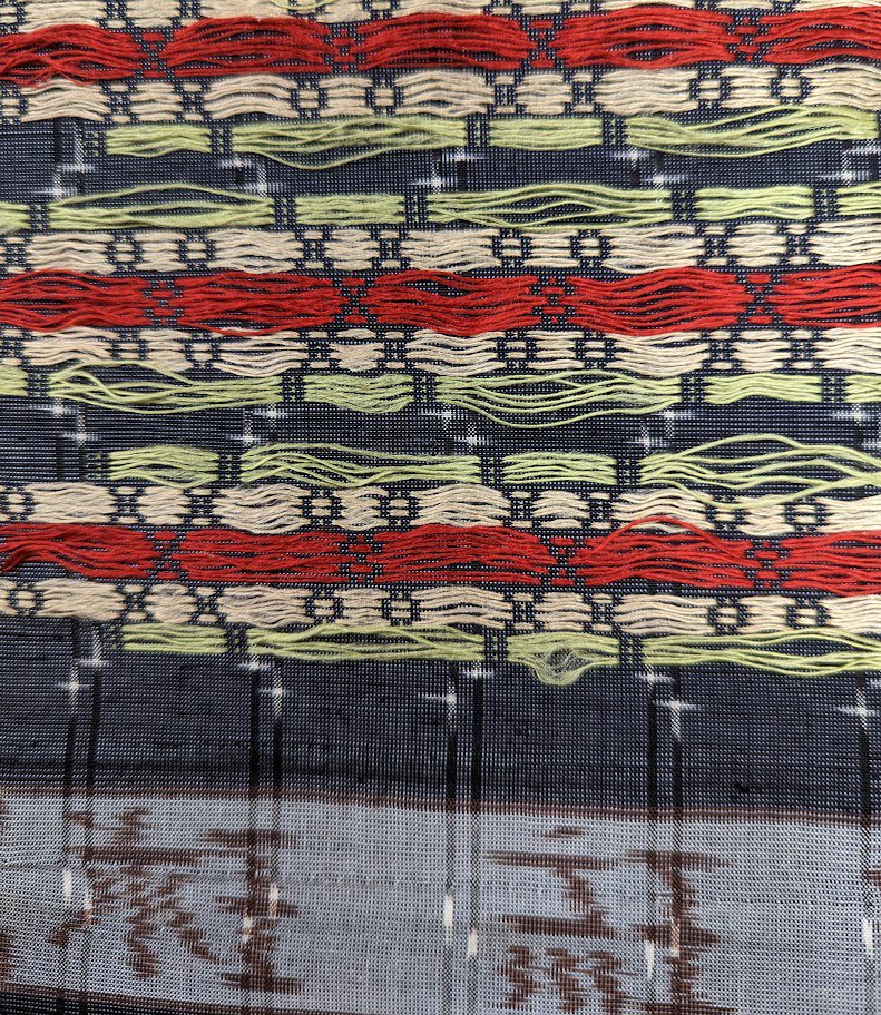 本場琉球絣反物 南風原花織 大城永光織物工房 未使用品 －着物工房あかりー