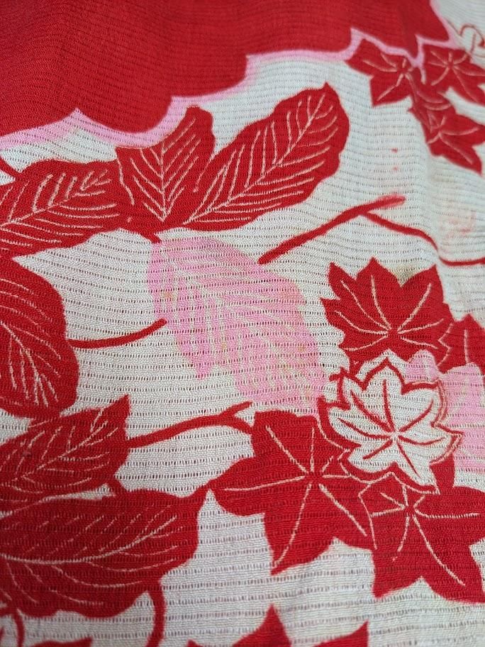 希少素材！ 絽縮緬 リメイク用アンティーク着物 3点セット －着物工房