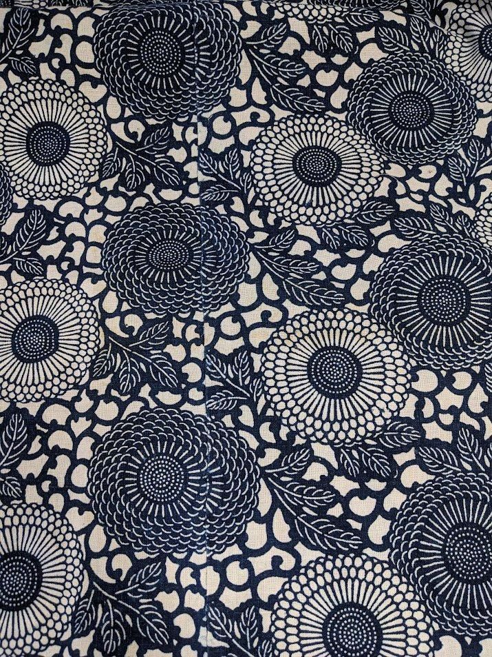 襤褸　布団側 古布藍染木綿 襤褸 布団側 藍染木綿襤褸ボロ端布 081102 - 生活