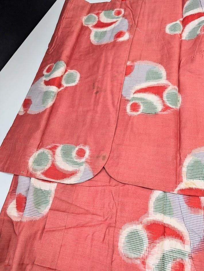 ☆銘仙☆洗い張り☆伊勢崎☆唐草☆更紗☆リメイク材☆正絹☆