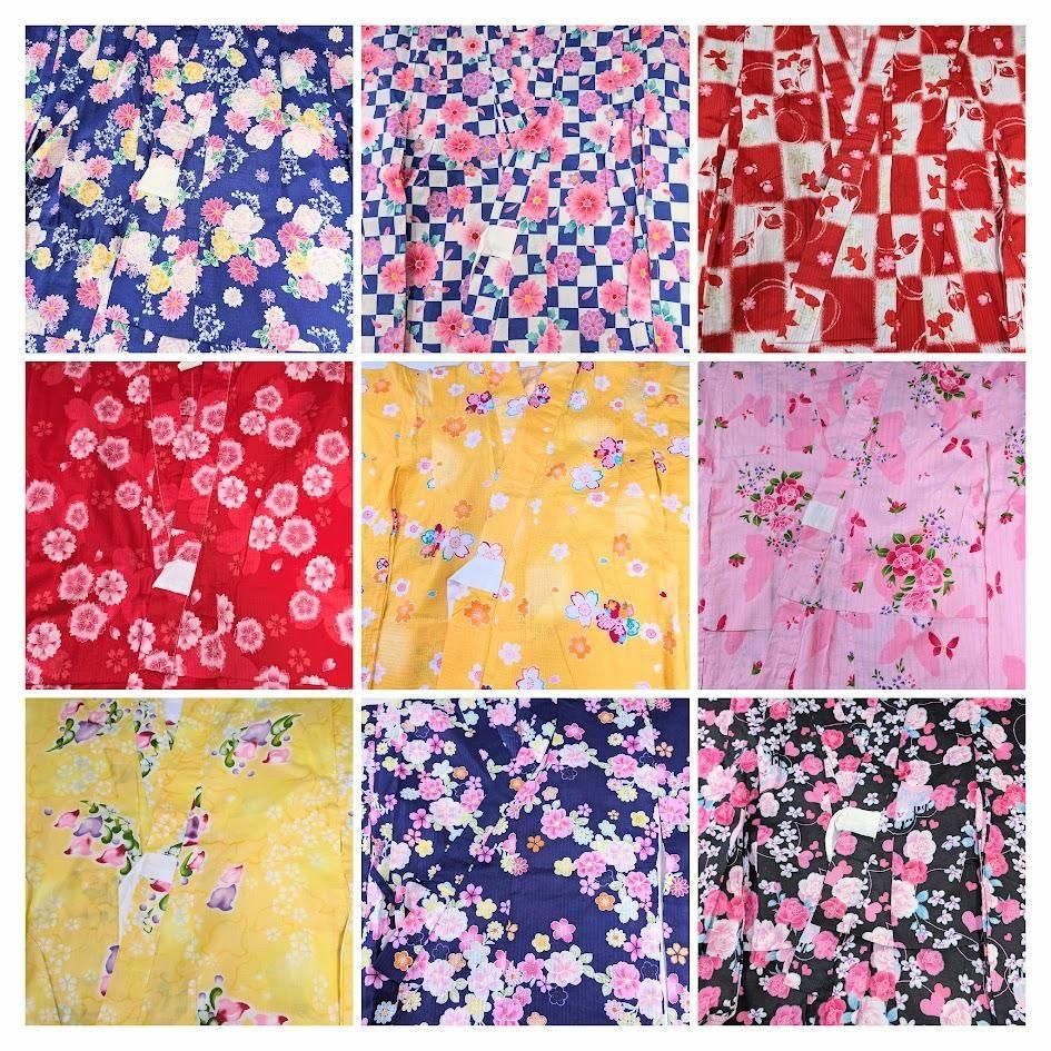 女児浴衣　まとめ売り　9枚　　　　　　（120/130サイズ）　　<img class='new_mark_img2' src='https://img.shop-pro.jp/img/new/icons11.gif' style='border:none;display:inline;margin:0px;padding:0px;width:auto;' />