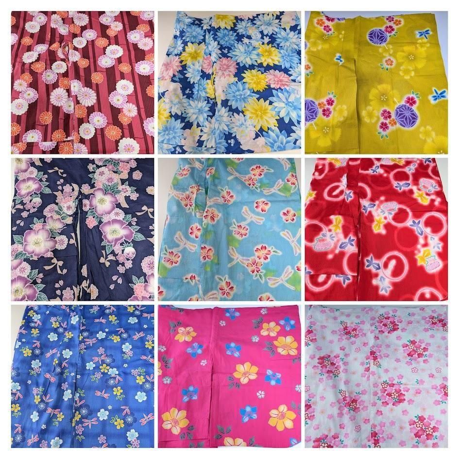女児浴衣　まとめ売り　9枚　　　　　　　(130/140サイズ）　　<img class='new_mark_img2' src='https://img.shop-pro.jp/img/new/icons11.gif' style='border:none;display:inline;margin:0px;padding:0px;width:auto;' />
