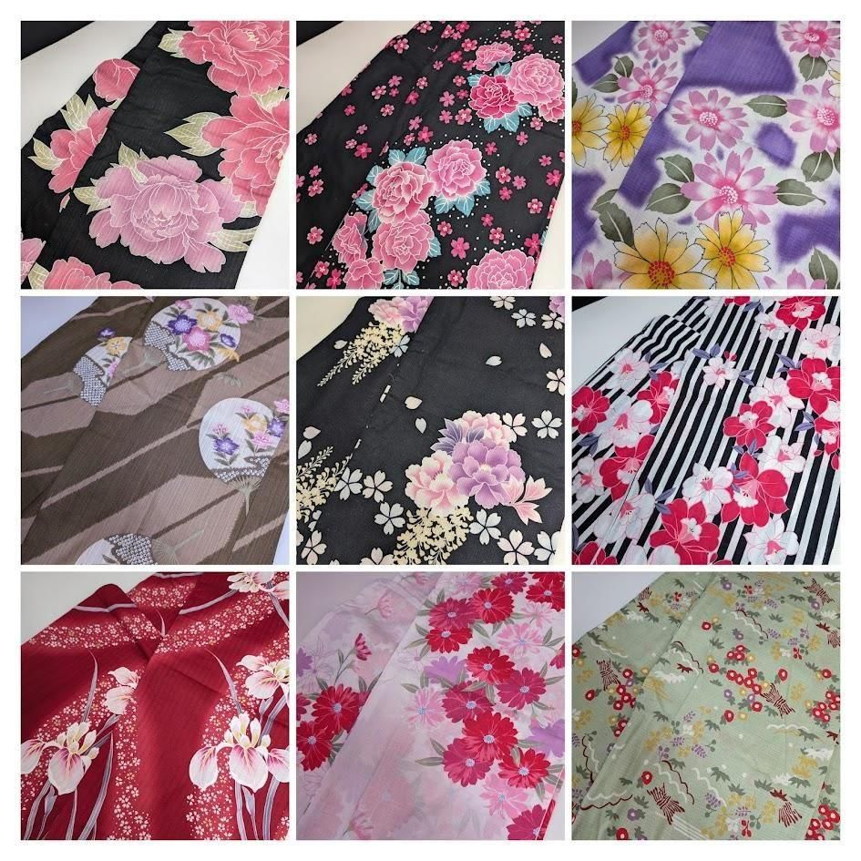 プレタ浴衣シリーズ 9枚セット Lサイズ －着物工房あかりー