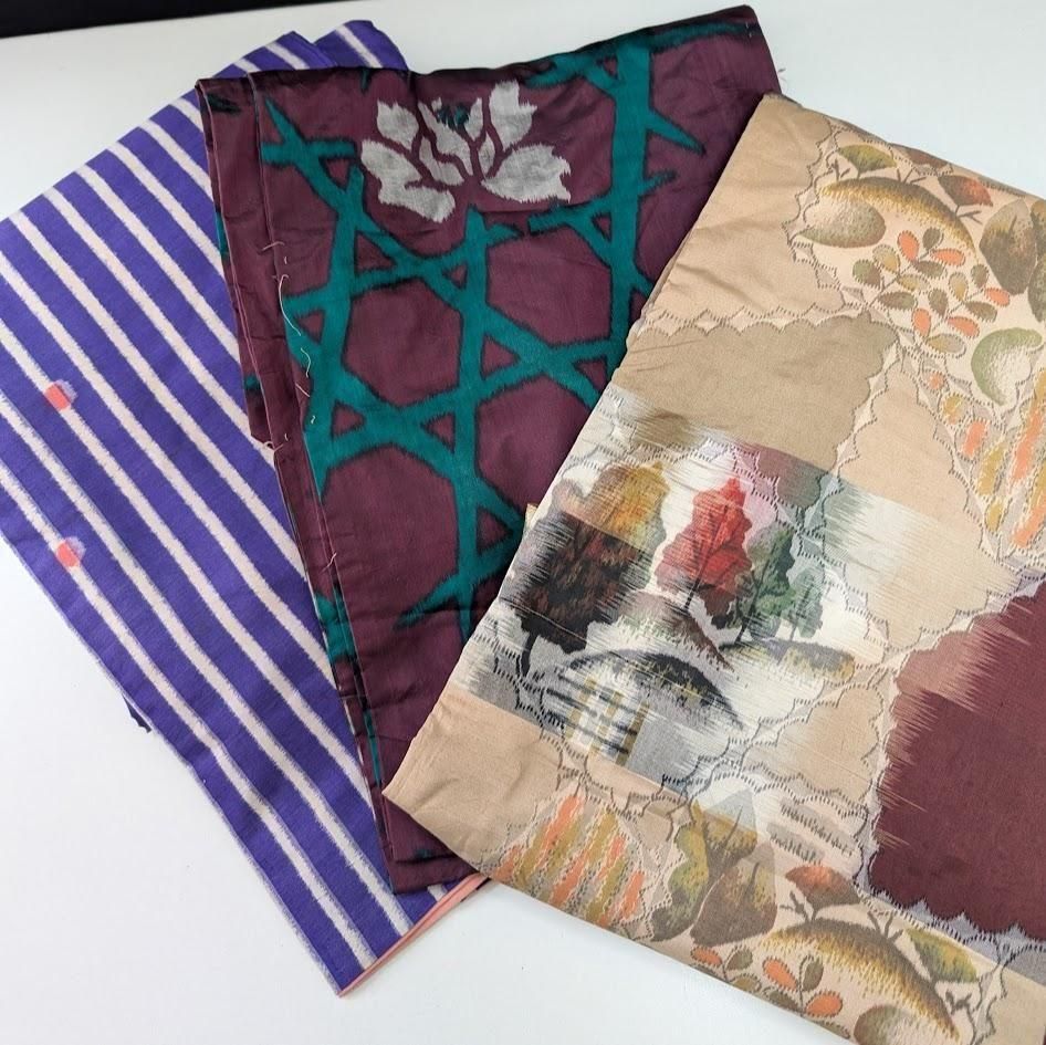 龍郷柄大島紬　リメイク用 リメイク用 大島紬 龍郷柄 - 着物工房あかり-