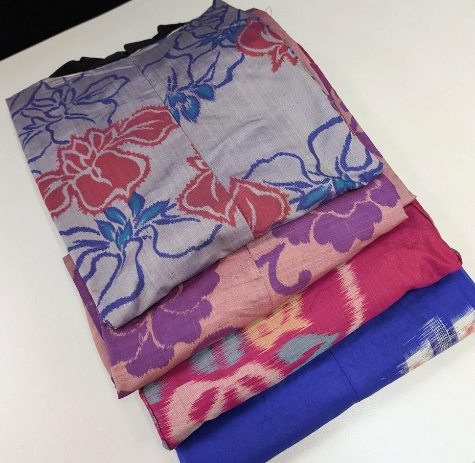 1478★銘仙 正絹 アンティーク 着物 7枚 おまとめ リメイク素材 1478☆銘仙 正絹 アンティーク 着物 7枚 おまとめ リメイク素材