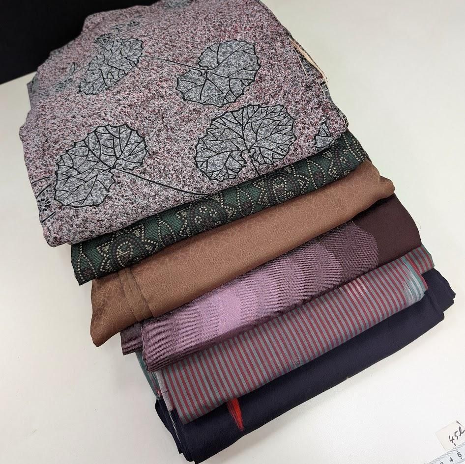 3 4 本場久留米絣 大島絣 純綿 反物 リメイク用