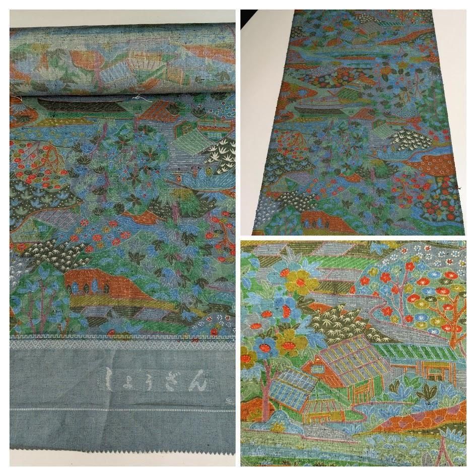 J393☆送料込み❣️ 綿絣 かすり 4枚 まとめ売り❣️ J393☆送料込み❣️ 綿絣 かすり 4枚 まとめ売り❣️ J393☆送料