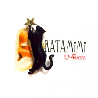 KATAMiMi NO.K98 黒猫のイヤーカフ