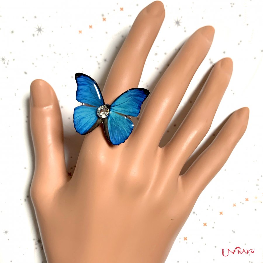 蝶の羽根”リング(2種) Ukatz Design (ユーカッツデザイン) あなたの個性と魅力を引き立てる天体アクセサリー
