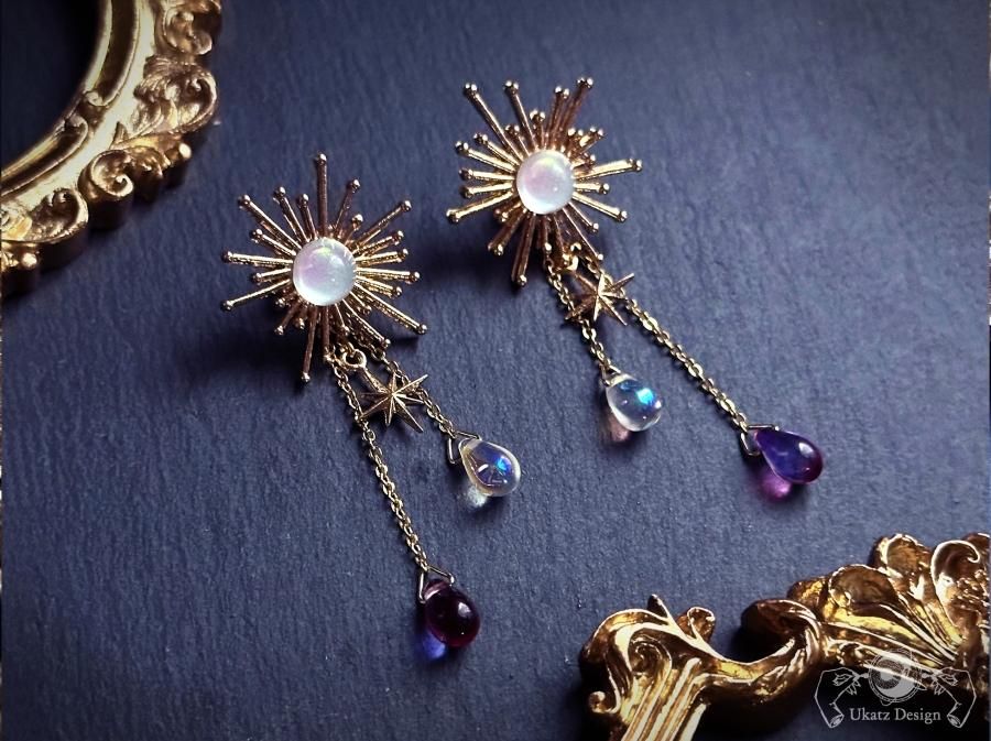designsix｜VANCOUVER PIERCE / EARRING レジン 一粒 ピアス