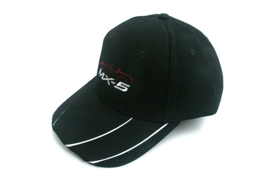 ロードスター MX-5 キャップ 帽子 NA NB NC ND 白ライン ロゴ - 内装品
