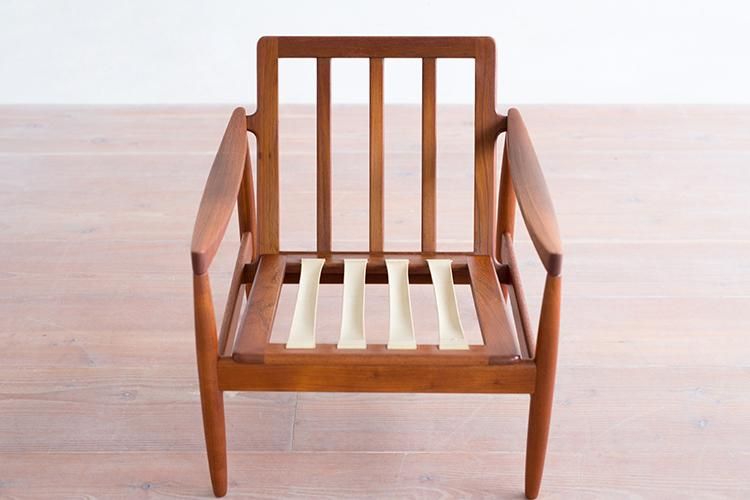 27日まで 北欧 イージーチェア チーク材 France & Son社製 イージーチェア チーク材