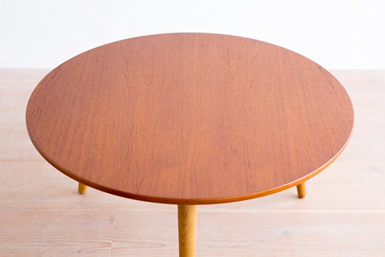 最高品質の アメリカ家具 軍家具 80年代チークコーヒーテーブル 楕円型 