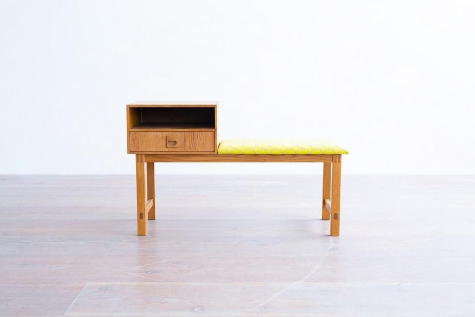テレフォンベンチ オーク | 北欧家具 haluta (ハルタ)