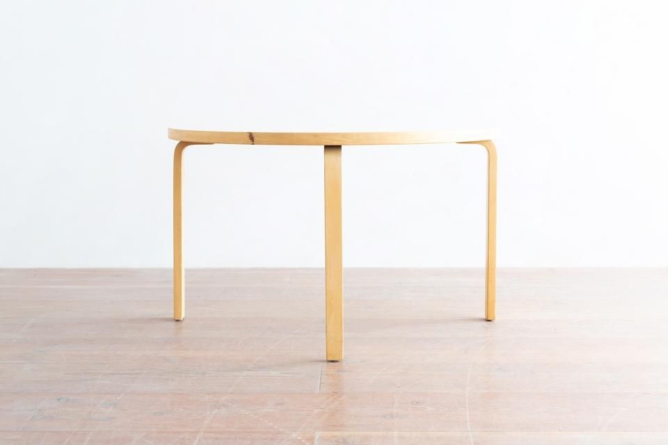 Aalto 半円 ラミネート 白（特集：「ラウンドテーブルのある