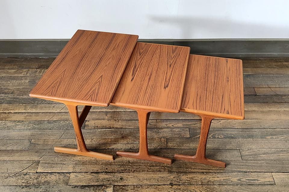 Kai Kristiansen ネストテーブル チーク | 北欧家具 haluta Kai Kristiansen ネストテーブル チーク | 北欧家具 haluta