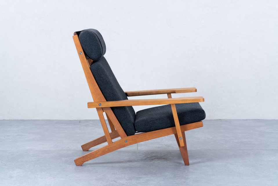 Hans J Wegner GE375 ハイバックソファ オットマンセット オーク | 北欧家具 haluta