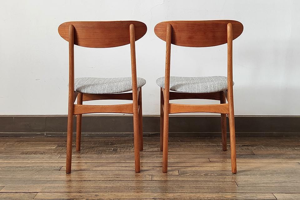 北欧ヴィンテージチェア【チーク+オーク】② ダイニングチェア 北欧 ビンテージ (チーク/オーク) デンマーク