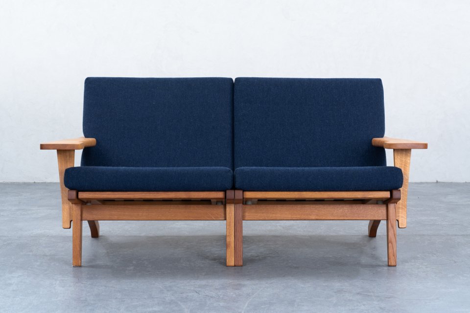 Hans J Wegner GE370 2シートソファ チーク | 北欧家具 haluta (ハルタ)