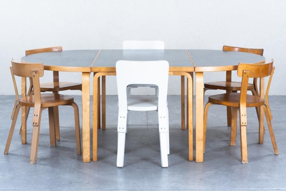 半円テーブル haluta vintage購入 北欧家具 artek｜半円テーブル（haluta オリジナルカラー） - haluta(ハルタ