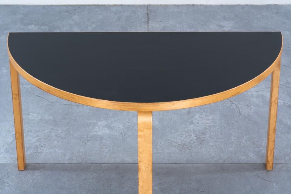 Aalto Table rectangular 83 ブラックリノリウム W1820mm