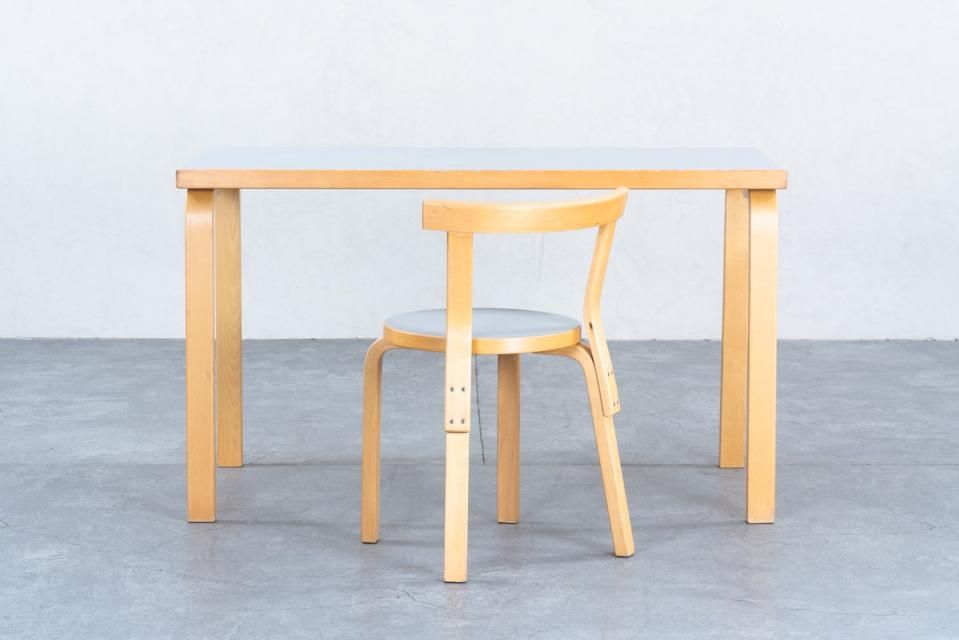 Alvar Aalto 80A テーブル リノリウム グレー | 北欧家具 haluta