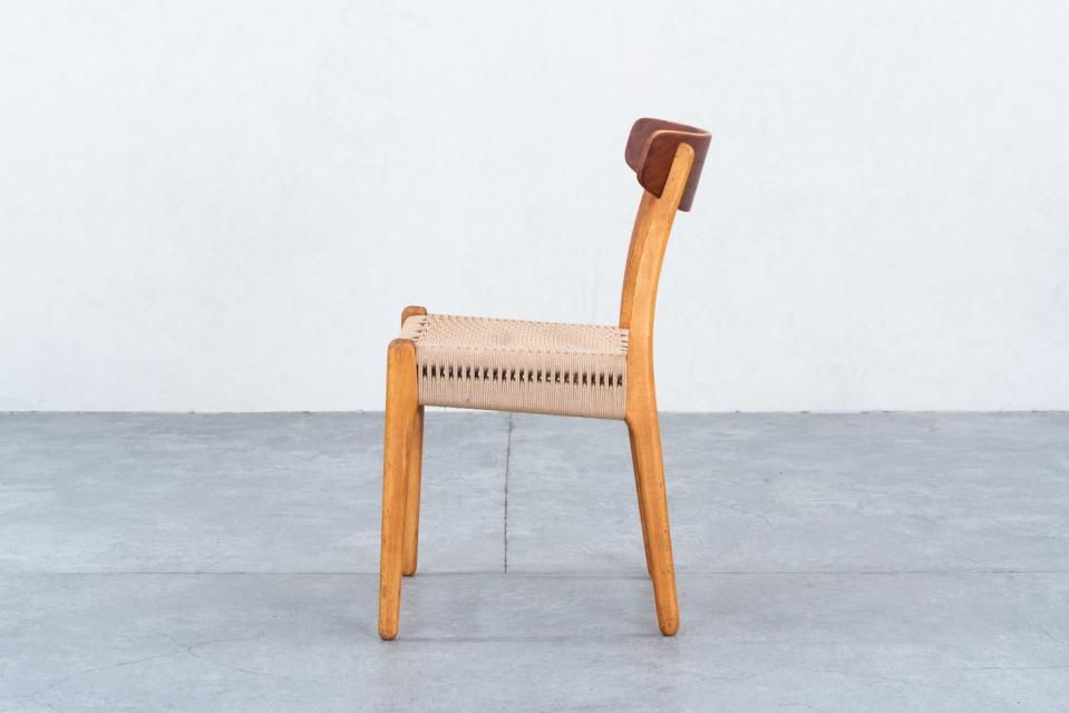 値下げ‼︎ ウェグナー カールハンセン&サン CH23ラタン張替済チークビーチ② ウェグナー カールハンセン&サン CH23 チェアラタン張替済チーク